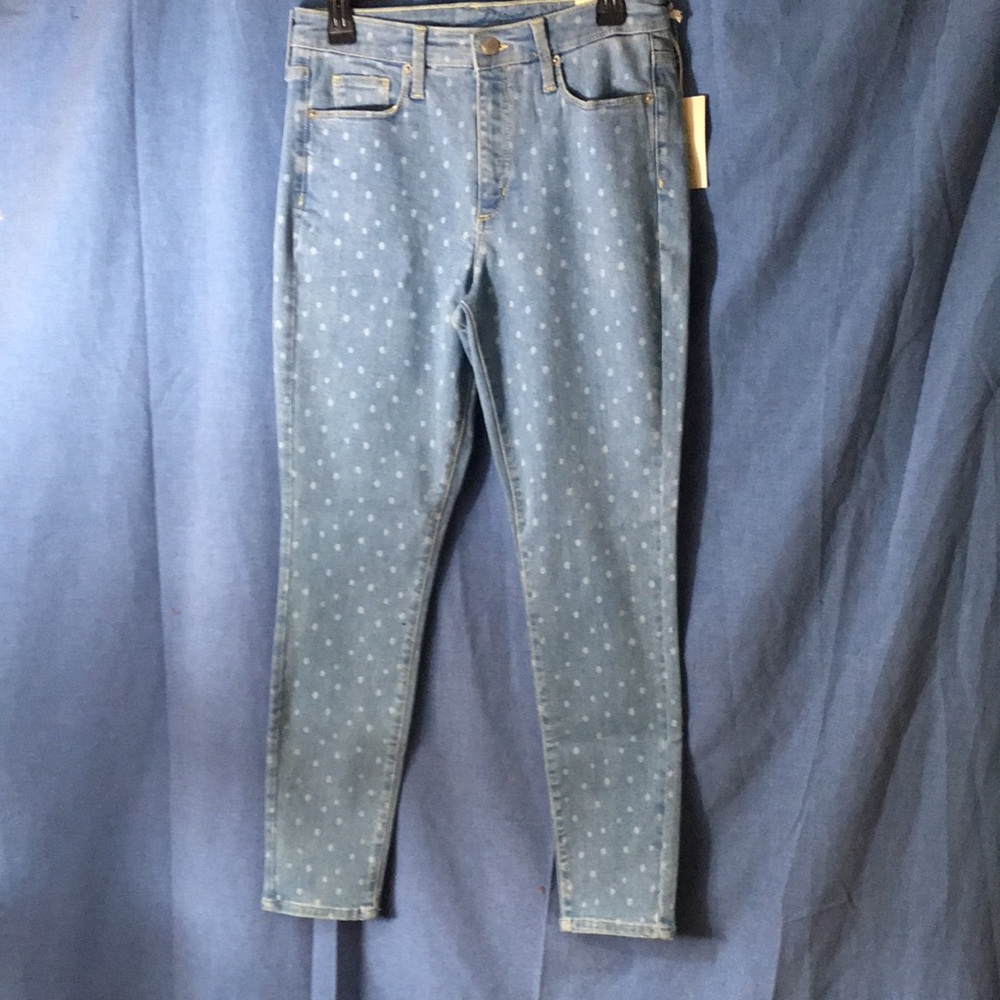 Universal Thread High-Rise Skinny, Polka Dot Jeans